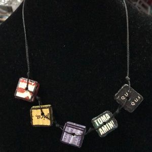 Made in Spain necklace. Street art